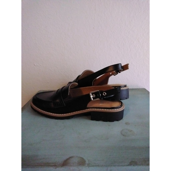 🛍 Women's DV Dolce Vita Slingback Loafer Sandals Black sz 9.5 - Picture 4 of 7